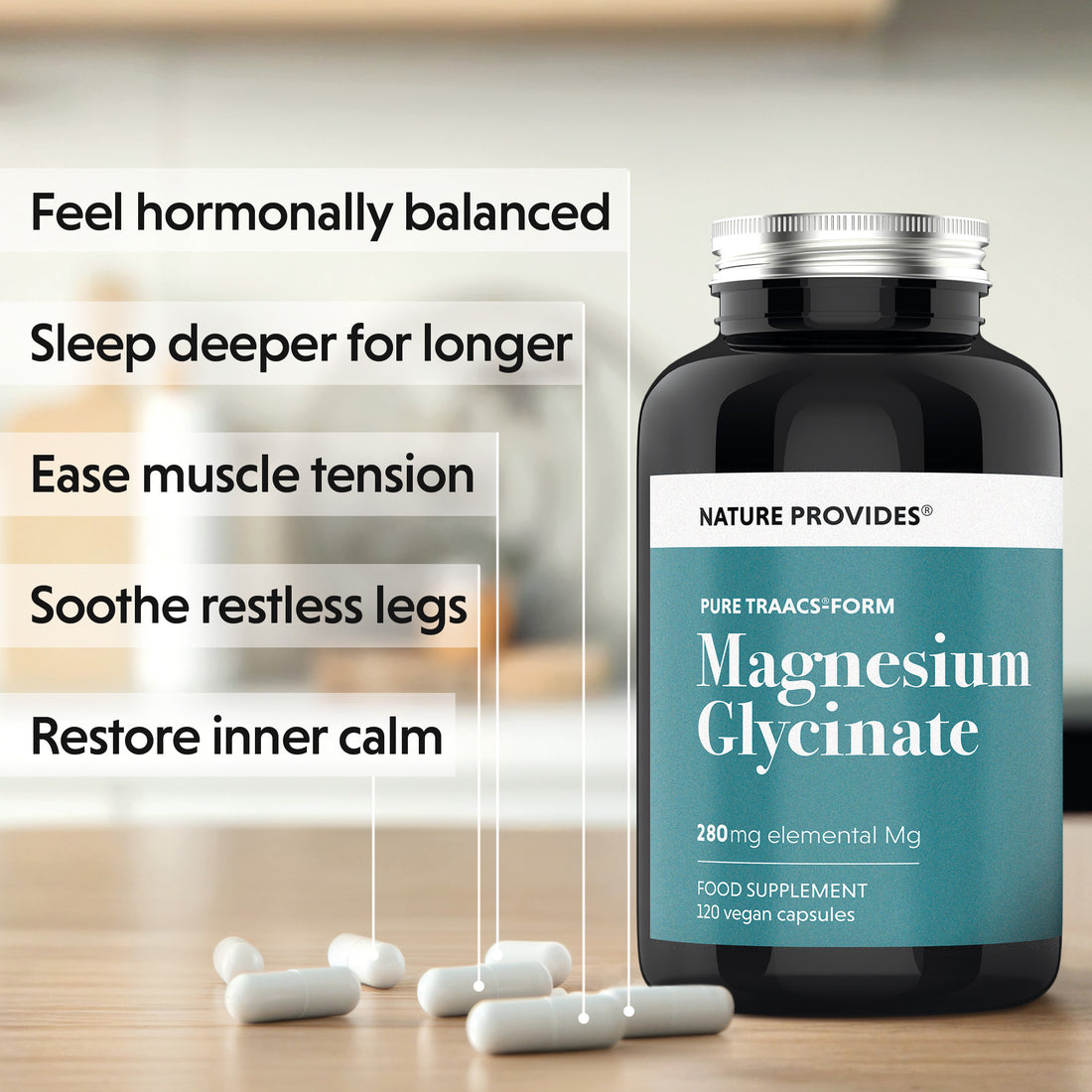 TRAACS® Magnesiumglycinat (240mg) - 120 Kapseln