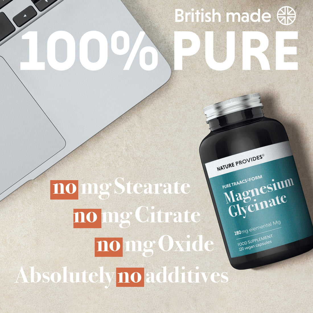 TRAACS® Magnesiumglycinat (240mg) - 120 Kapseln