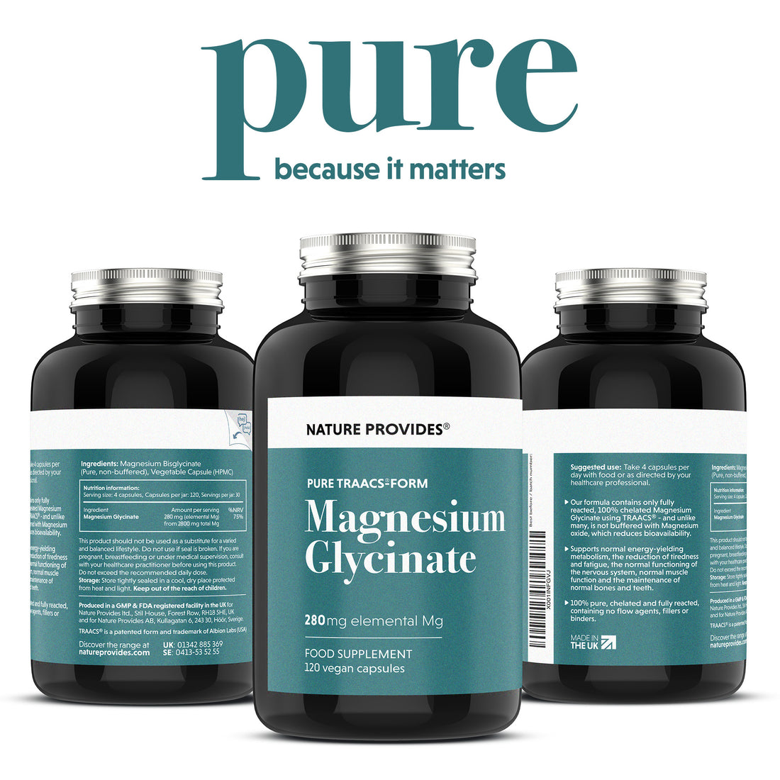 TRAACS® Magnesiumglycinat (240mg) - 120 Kapseln