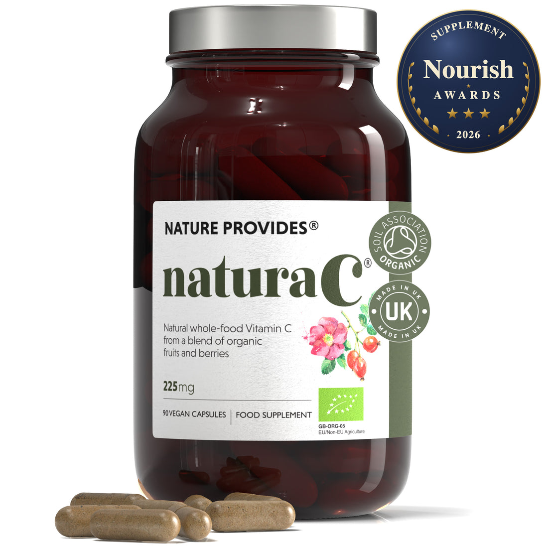 naturaC® (225mg) Bio Vollwert Vitamin C - 90 Kapseln