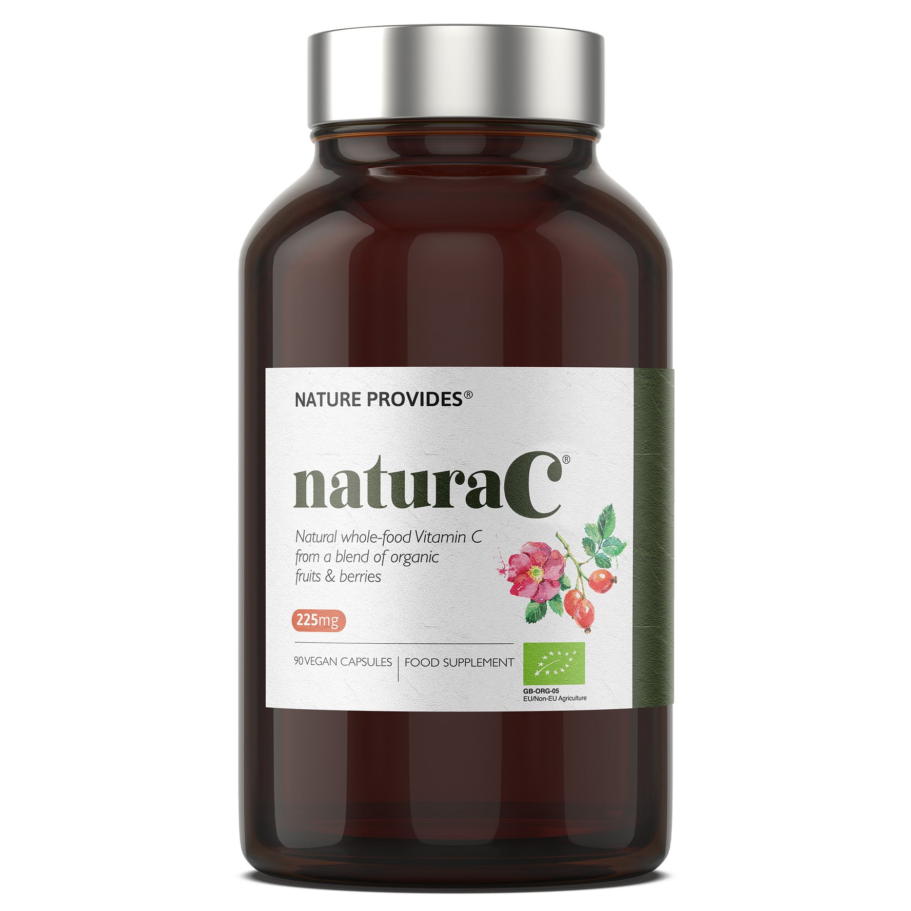 naturaC® | Organisches Vollwert-Vitamin C (225mg) 90 Kapseln