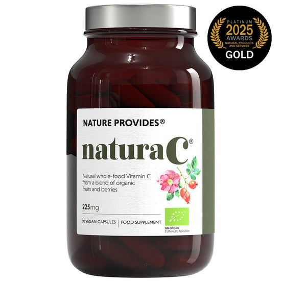 naturaC® | Organic Whole Food Vitamin C (225mg) 90 Capsules - Nature Provides