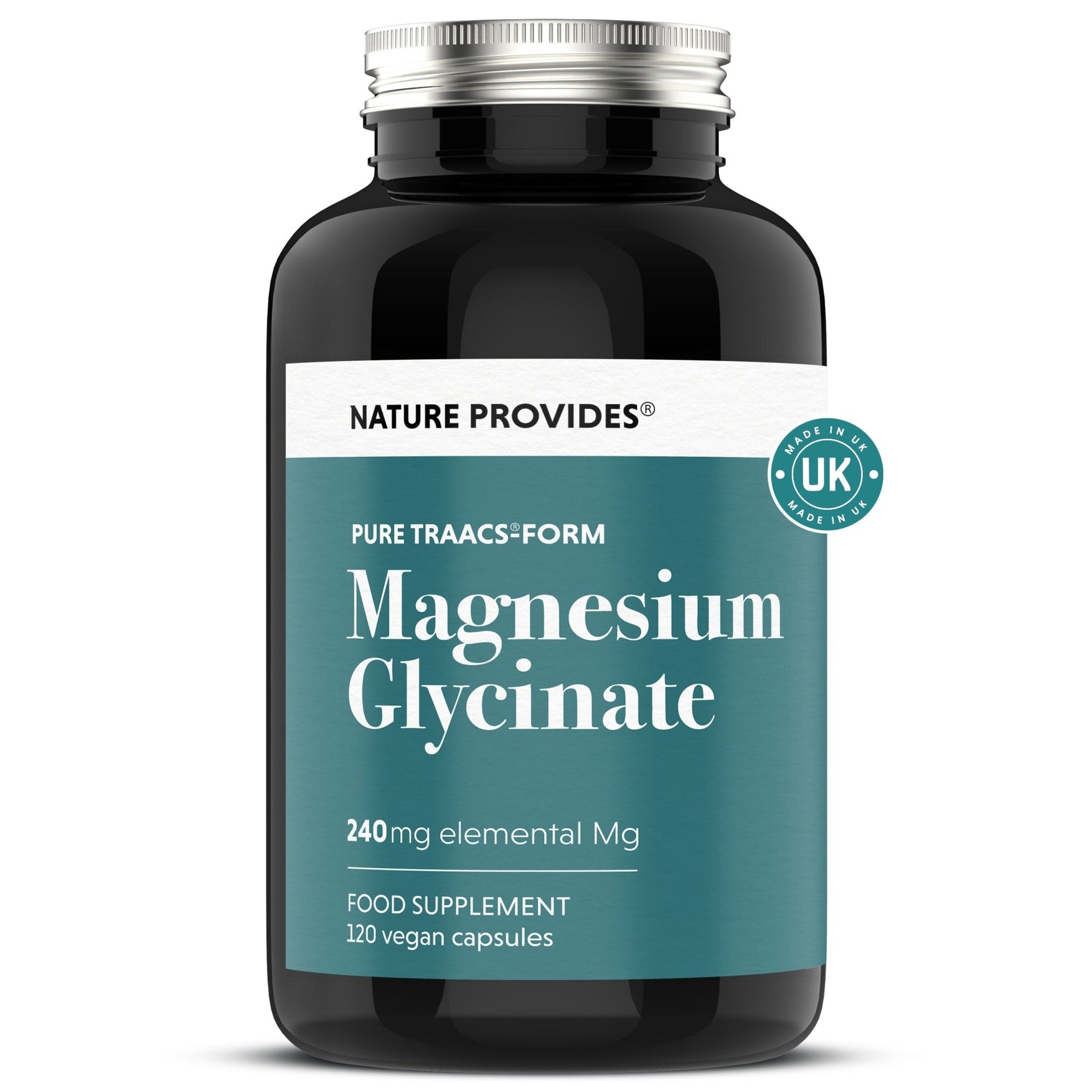 TRAACS® Magnesium Glycinate (240mg) - 120 Capsules - Nature Provides